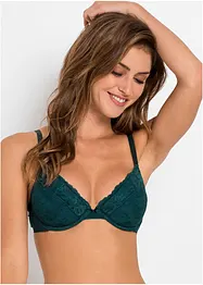 Lot de 3 soutiens-gorge push-up avec dentelle, bonprix