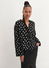 Blouse imprimée en gaze de coton, bonprix