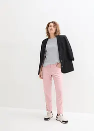 Pantalon en lin avec détails poche et boutons à la base, bonprix