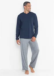 Pyjama à manches longues avec coton, bonprix