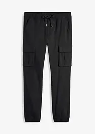 Pantalon droit loose à poches cargo et taille élastiquée, bonprix