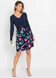 Robe trapèze courte, bonprix