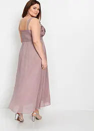 Robe longue brodée de sequins, bonprix