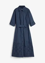 Robe-chemise avec broderie anglaise, bonprix
