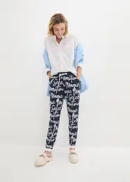 Pantalon imprimé à taille élastiquée, bonprix