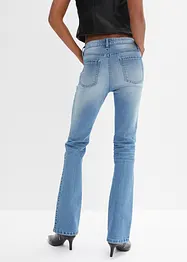 Jean flare taille mi-haute, extensible, bonprix