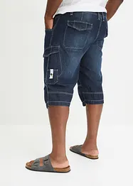 Bermuda long poches cargo en denim léger, coupe loose, bonprix