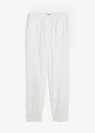 Pantalon en coton et lin, taille haute, bonprix