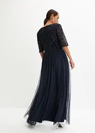Robe longue avec haut brodé de sequins, bonprix