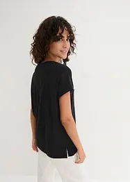 T-shirt ample avec dentelle, bonprix