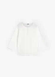 Blouse avec soie minoritaire et empiècement tissé, bonprix