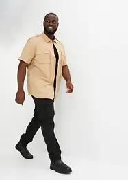 Pantalon droit loose à poches cargo et taille élastiquée, bonprix