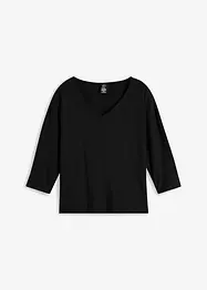 T-shirt manches 3/4 en coton, bonprix