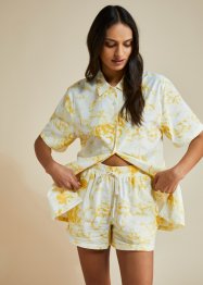 Pyjashort oversize avec chemise boutonnée, bonprix