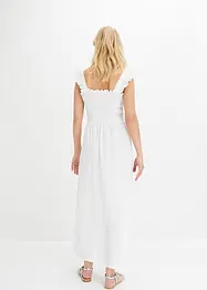 Robe midi en jersey avec détail smocké, bonprix