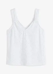 Top à broderies anglaises, bonprix