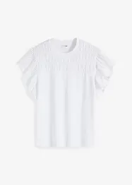 T-shirt à broderies anglaises, bonprix