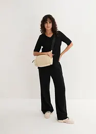Pantalon palazzo en lin et viscose, bonprix