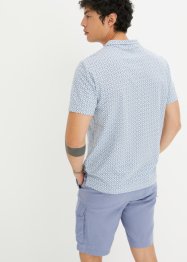 Polo manches courtes en coton avec imprimé minimaliste, bpc bonprix collection