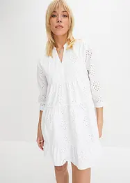 Robe-tunique à broderie ajourée, bonprix