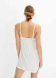 Nuisette en viscose avec broderies anglaises, bonprix