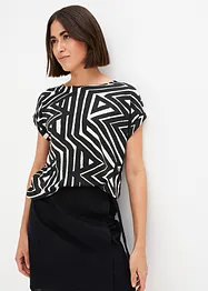 T-shirt fluide et oversize en viscose extensible, bonprix