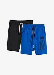 Lot de 2 bermudas en jersey, Regular Fit, bonprix