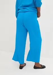 Pantalon large à effet froissé et taille haute entièrement élastiquée, bonprix