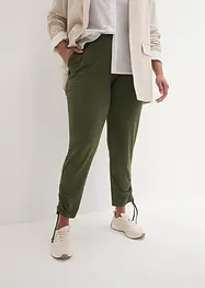 Pantalon en jersey à base froncée, bonprix