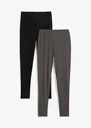 Lot de 2 leggings 100% coton, bonprix