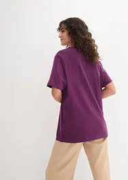 Lot de 5 T-shirts longs et amples à col V, bonprix