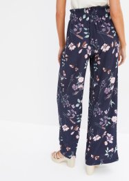 Pantalon plissé avec imprimé floral, bonprix