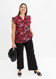 Blouse à lavallière imprimée, bonprix