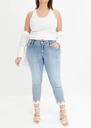 Jean skinny à dentelle, bonprix