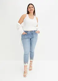 Jean skinny à dentelle, bonprix