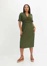 Robe midi à dentelle, bonprix