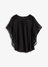 Blouse avec détails dentelle, bonprix
