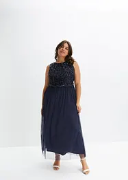 Robe longue brodée de sequins, bonprix