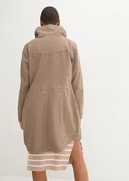 Parka courte en coton avec col montant, cintrée, bonprix