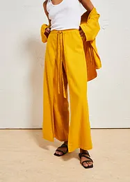 Pantalon palazzo en lin mélangé, bonprix