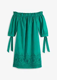 Robe col Bardot 100% coton, bonprix