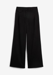 Pantalon Marlène large avec taille confortable et pinces, bonprix