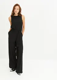Combinaison en crêpe jersey texturé, bonprix