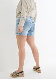 Short en jean, taille moyenne, extensible, bonprix