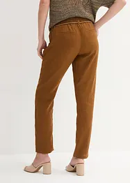 Pantalon taille élastique 100 % lin, bonprix