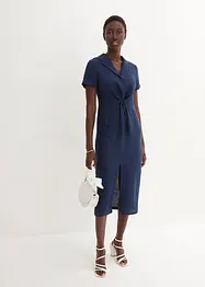 Robe 100 % lin twistée à la taille, bonprix PREMIUM