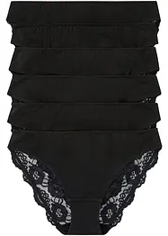 Lot de 6 slips à dentelle, bonprix