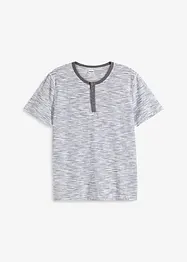 T-shirt à col Henley, manches courtes, bonprix