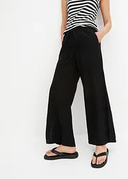 Pantalon large en lin mélangé, bonprix