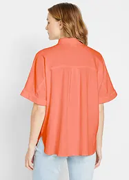 Chemisier mi-manches oversize avec lin, bonprix